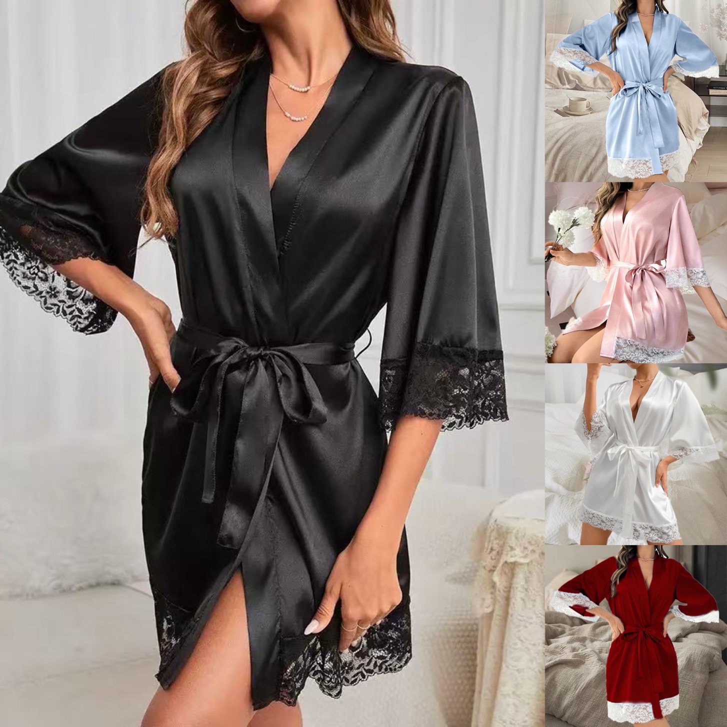 Bathrobe - Peignoirs de mariée européens et américains,