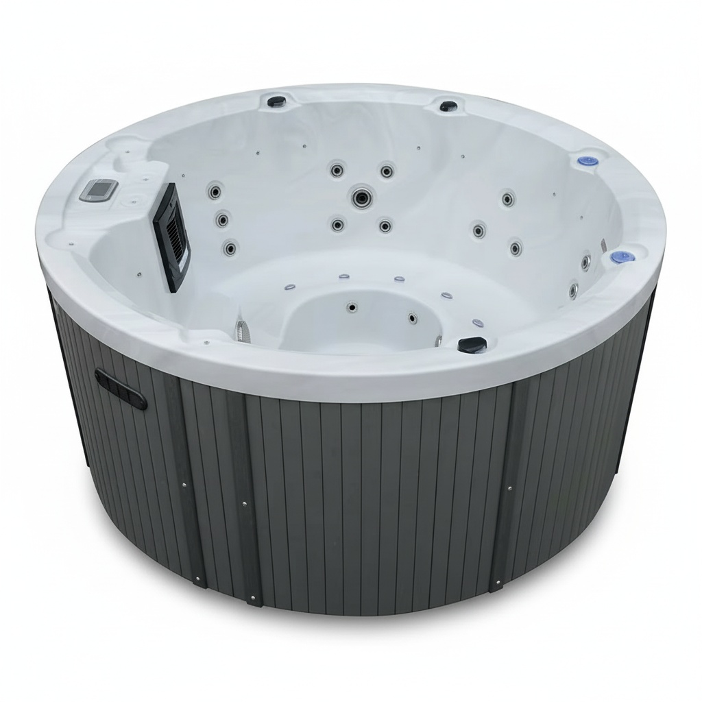 Hot Tub - Spa extérieur, bain à remous rond