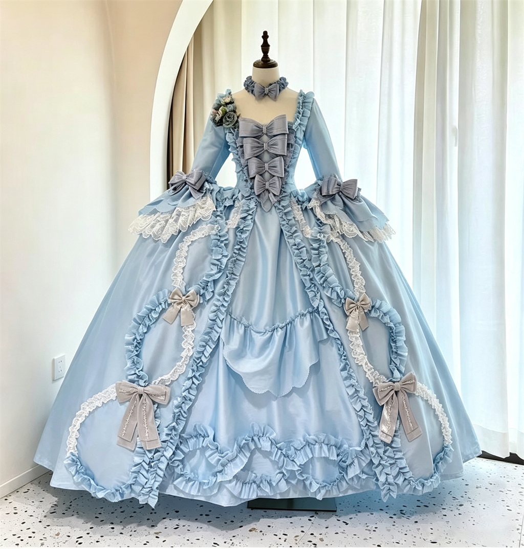 Robe bleue rococo du 18ème siè - Bathrobe avis et prix