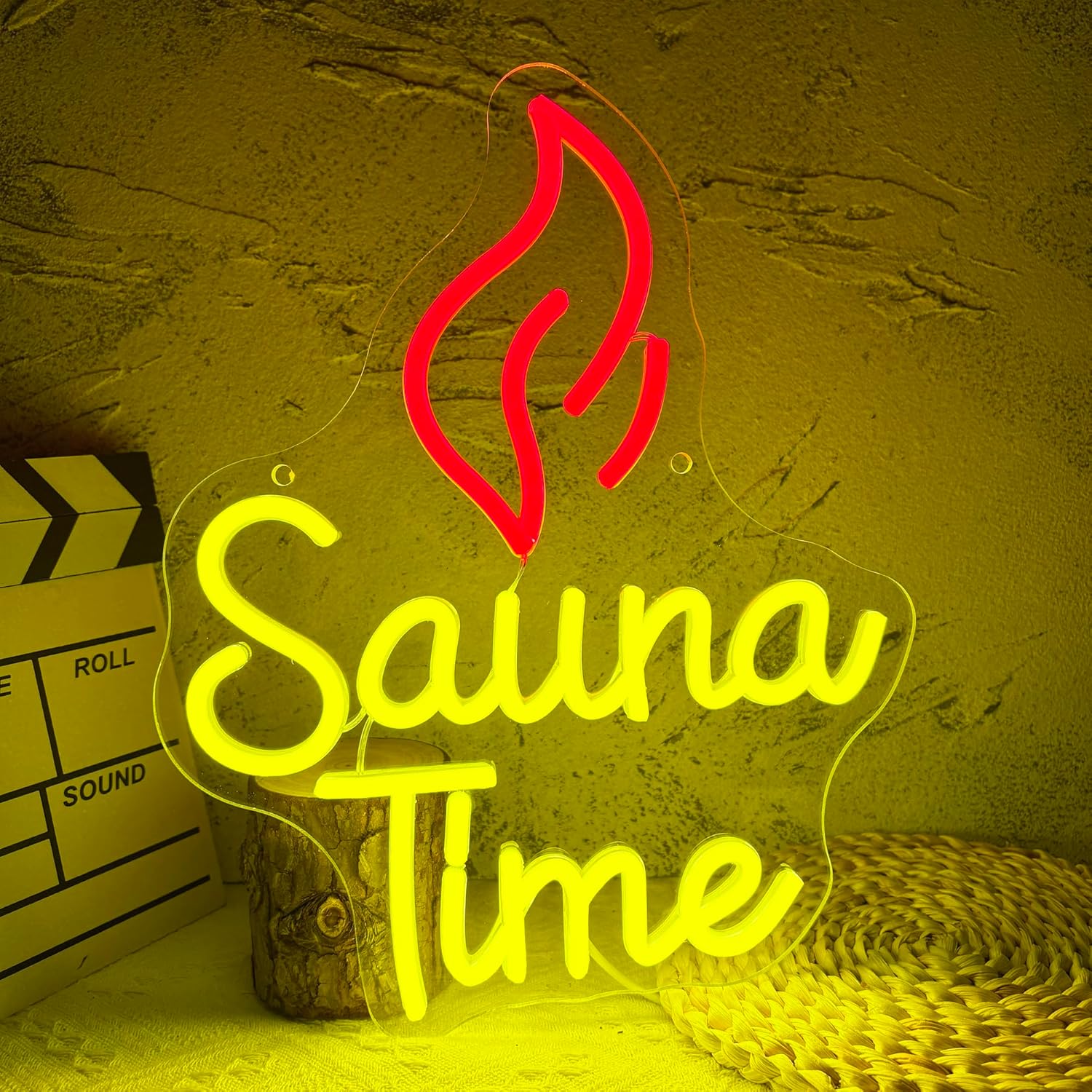 Enseigne néon LED Sauna Time,  - Spa Wellness Gym avis et prix
